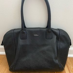 Furla leather brand rounded tote bag! Gorgeous!